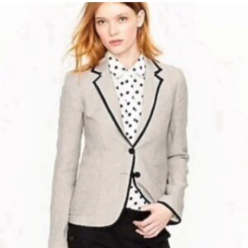 J Crew 100% linen blazer - Picture 1 of 8